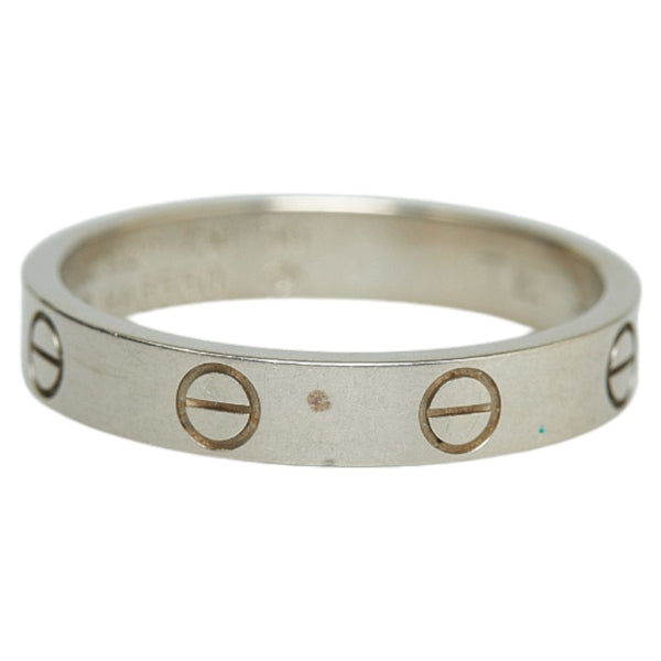 カルティエ ミニラブリング #56 リング 指輪 K18WG ホワイトゴールド レディース CARTIER 【中古】