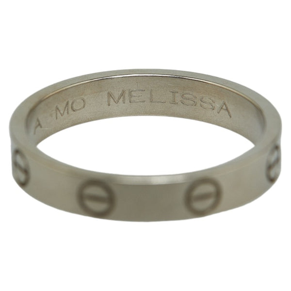 カルティエ ミニラブリング #56 リング 指輪 K18WG ホワイトゴールド レディース CARTIER 【中古】