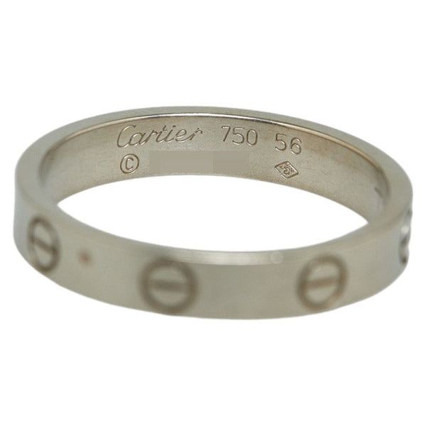 カルティエ ミニラブリング #56 リング 指輪 K18WG ホワイトゴールド レディース CARTIER 【中古】