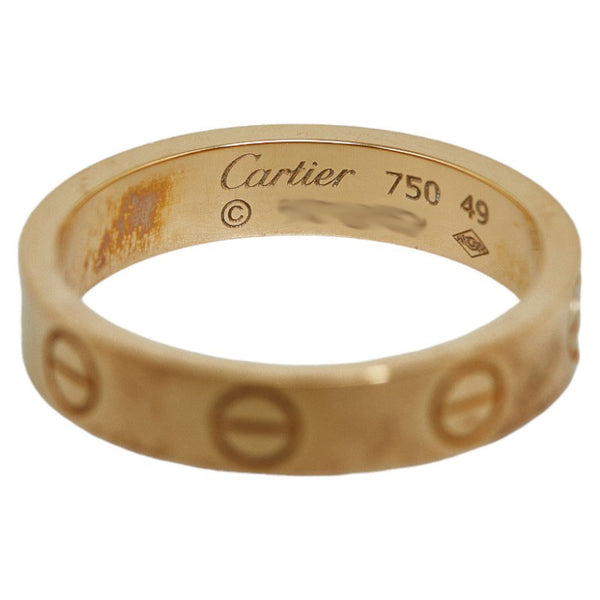 カルティエ ミニラブリング #49 リング 指輪 750 レディース CARTIER 【中古】