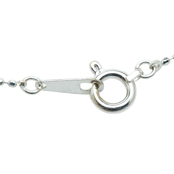 K18WG ホワイトゴールド ダイヤ0.13ct ネックレス レディース 【中古】