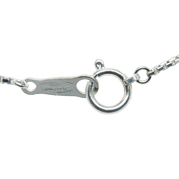 Pt900 プラチナ Pt850 プラチナ ダイヤ0.548ct ベネチアン チェーン ネックレス レディース 【中古】
