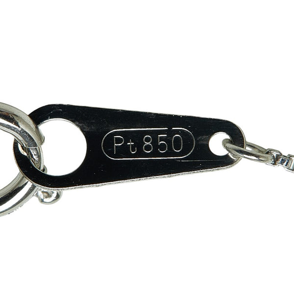 Pt900 プラチナ Pt850 プラチナ ルビー0.53ct ダイヤ0.05ct ペンダントネックレス レディース 【中古】