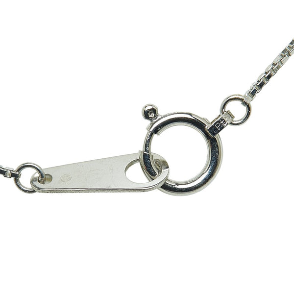 Pt900 プラチナ Pt850 プラチナ ルビー0.53ct ダイヤ0.05ct ペンダントネックレス レディース 【中古】