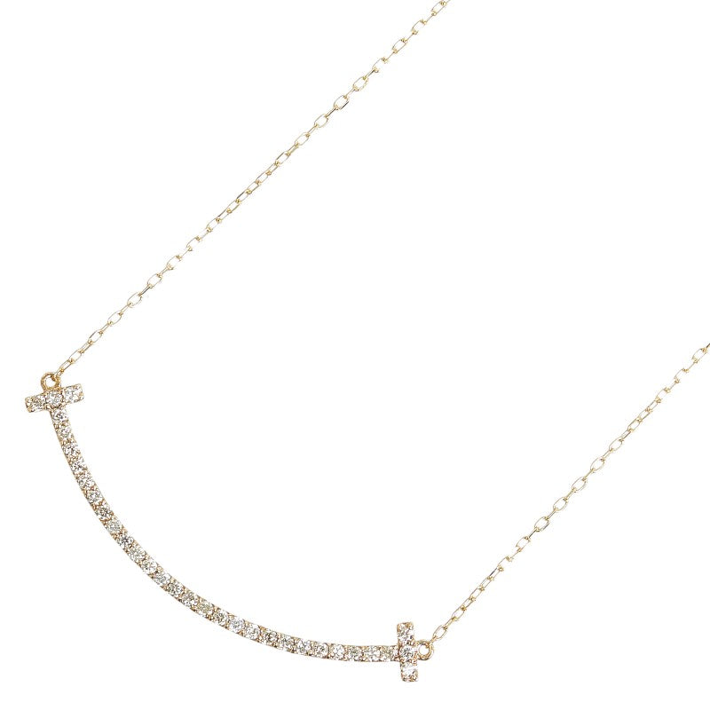 K10YG イエローゴールド ダイヤ0.32ct ネックレス レディース 【中古】