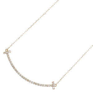 K10YG イエローゴールド ダイヤ0.32ct ネックレス レディース 【中古】