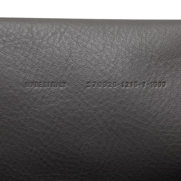 バレンシアガ ペーパー A6 ハンドバッグ ショルダーバッグ 2WAY 370926 グレー レザー レディース BALENCIAGA 【中古】