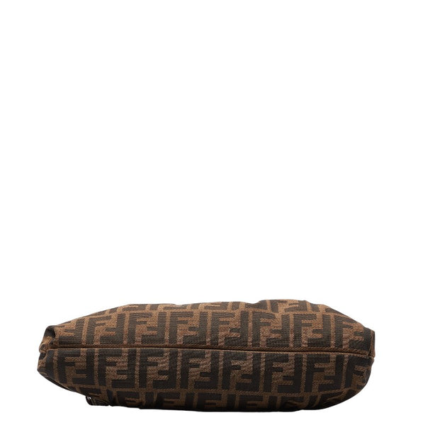 フェンディ ズッカ ワンショルダーバッグ 8BR436 ブラウン キャンバス ナイロン レディース FENDI 【中古】
