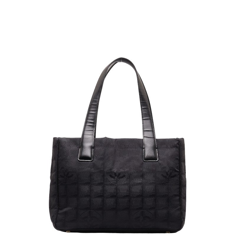シャネル ニュートラベルラインPM トートバッグ ハンドバッグ ブラック ナイロン レザー レディース CHANEL 【中古】