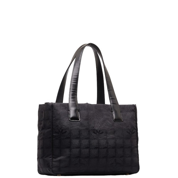 シャネル ニュートラベルラインPM トートバッグ ハンドバッグ ブラック ナイロン レザー レディース CHANEL 【中古】