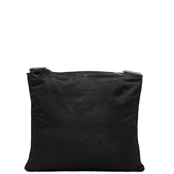 プラダ 斜め掛け ショルダーバッグ ブラック ナイロン レディース PRADA 【中古】