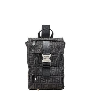 美品　FENDI フェンディ　ズッカ　FF金具　レザー　ブラック　男女兼用 FENDI フェンディ ハンドバッグ ショルダーバッグ ズッカ柄 FF