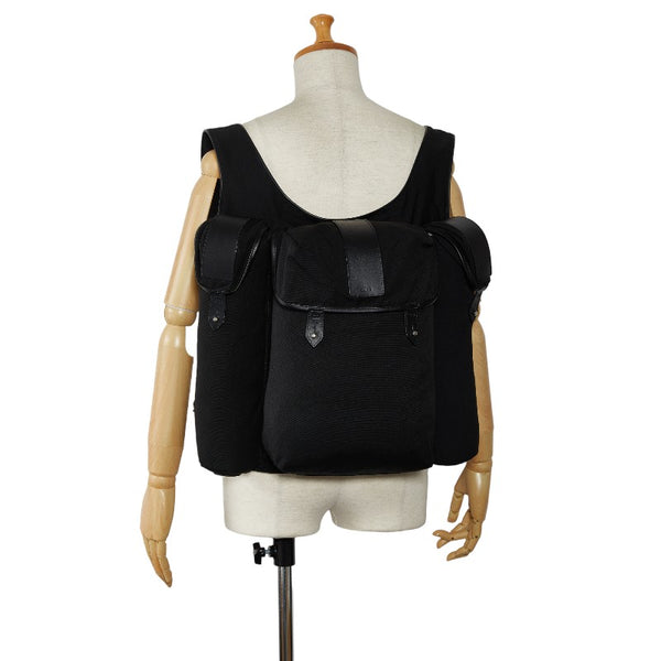ディオール リュック バックパック ブラック シルバー ナイロン レザー メンズ Dior 【中古】