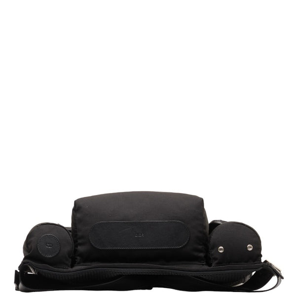 ディオール リュック バックパック ブラック シルバー ナイロン レザー メンズ Dior 【中古】