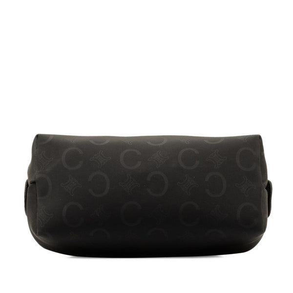 セリーヌ Cマカダム ポーチ アクセサリーポーチ ブラック ナイロン レディース CELINE 【中古】