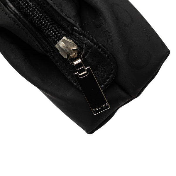 セリーヌ Cマカダム ポーチ アクセサリーポーチ ブラック ナイロン レディース CELINE 【中古】