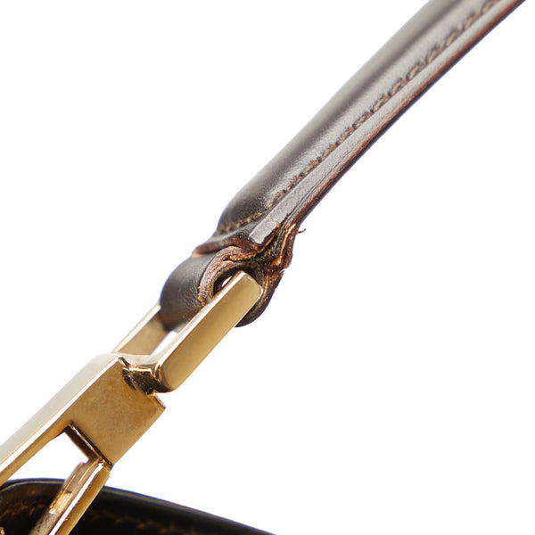 グッチ シェリーライン ワンショルダーバッグ ハンドバッグ 0014231 ブラウン　マルチカラー キャンバス レザー レディース GUCCI 【中古】