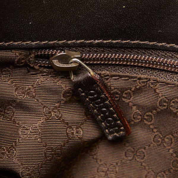 グッチ シェリーライン ワンショルダーバッグ ハンドバッグ 0014231 ブラウン　マルチカラー キャンバス レザー レディース GUCCI 【中古】