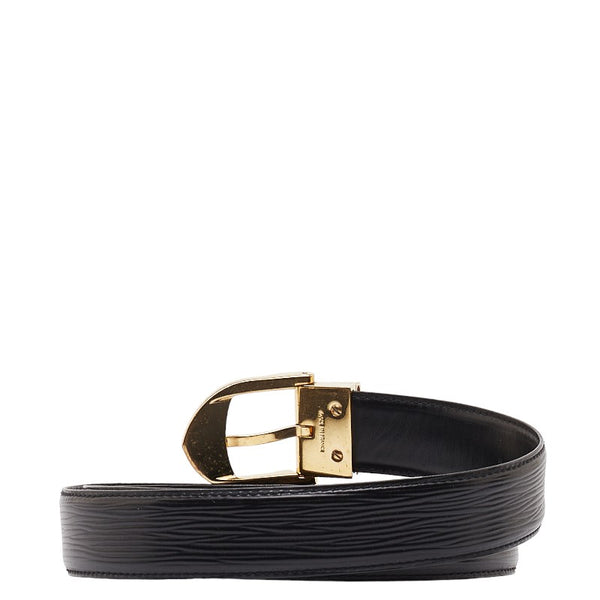 ルイ ヴィトン エピ サンチュール クラシック ベルト サイズ：110/40 M6832 ノワール ブラック レザー レディース LOUIS VUITTON 【中古】