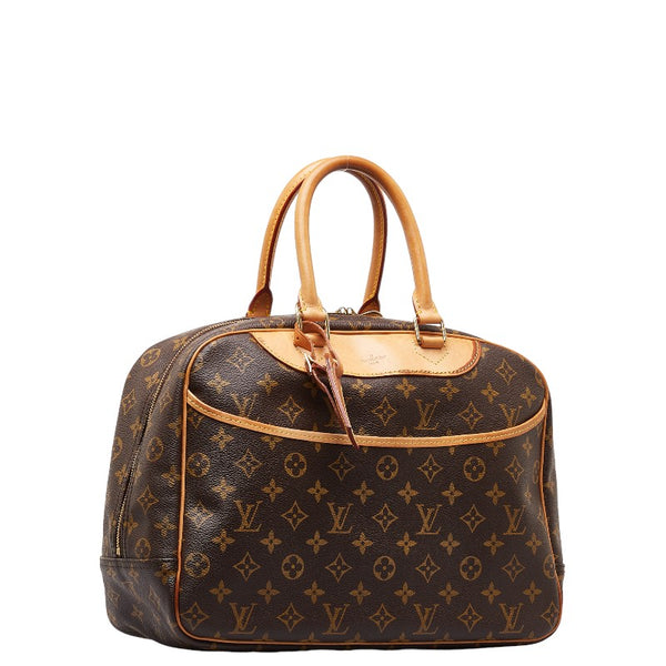 ルイ ヴィトン モノグラム ドーヴィル ハンドバッグ M47270 ブラウン PVC レザー レディース LOUIS VUITTON 【中古】