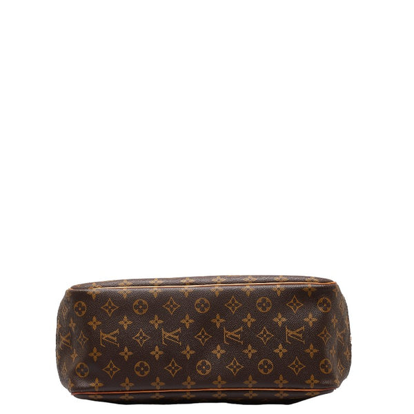 ルイ ヴィトン モノグラム ドーヴィル ハンドバッグ M47270 ブラウン PVC レザー レディース LOUIS VUITTON 【中古】