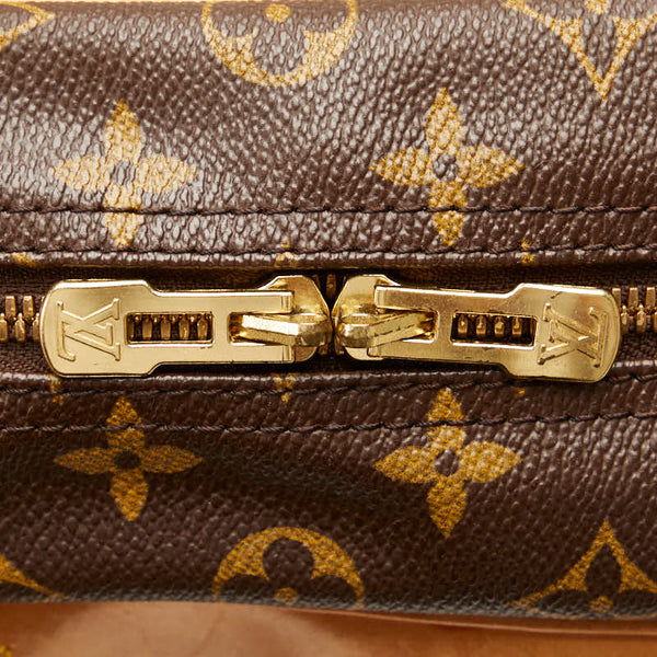 ルイ ヴィトン モノグラム ドーヴィル ハンドバッグ M47270 ブラウン PVC レザー レディース LOUIS VUITTON 【中古】