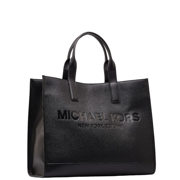 マイケルコース ストラクチャー トート ハンドバッグ トートバッグ 37F2LCOT4L ブラック レザー メンズ Michael Kors 【中古】