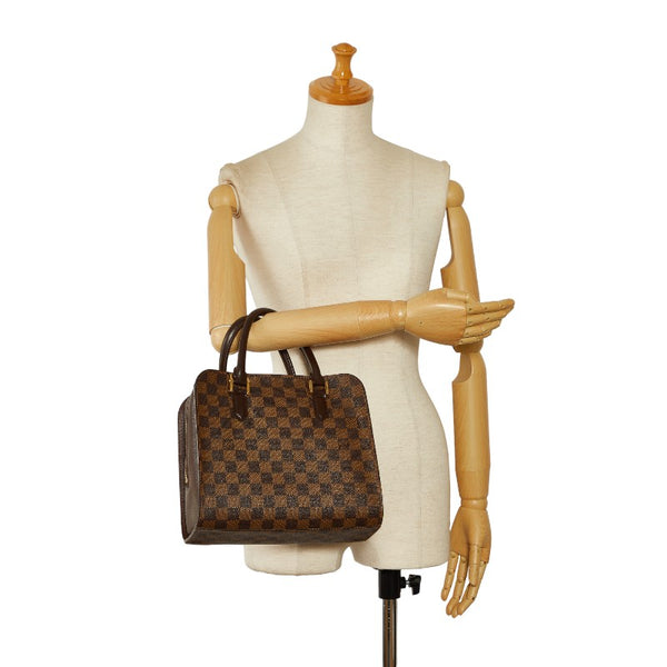 ルイ ヴィトン ダミエ トリアナ ハンドバッグ N51155 ブラウン PVC レザー レディース LOUIS VUITTON 【中古】
