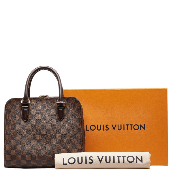 ルイ ヴィトン ダミエ トリアナ ハンドバッグ N51155 ブラウン PVC レザー レディース LOUIS VUITTON 【中古】