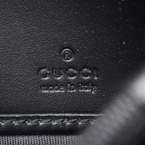 グッチ グッチシマ インターロッキングG 長財布 369663 ブラック レザー メンズ GUCCI 【中古】