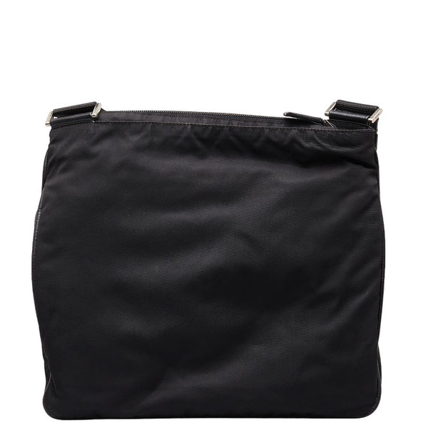 プラダ 三角ロゴプレート 斜め掛け ショルダーバッグ VA0563 ブラック ナイロン レディース PRADA 【中古】