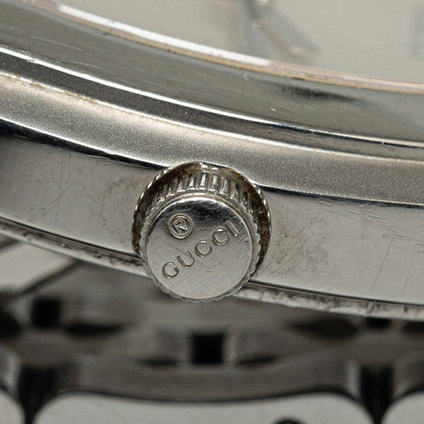 グッチ 腕時計 5500M クオーツ ホワイト文字盤 ステンレススチール メンズ GUCCI 【中古】