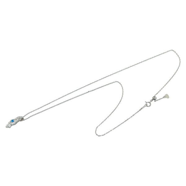 ノーブランド Pt900 プラチナ Pt850 プラチナ アウイナイト0.06ct ダイヤ0.26ct ペンダントネックレス レディース no brand 【中古】