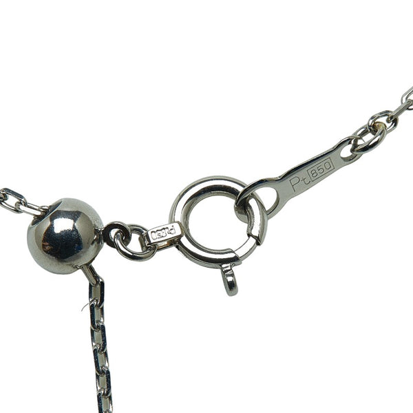 ノーブランド Pt900 プラチナ Pt850 プラチナ アウイナイト0.06ct ダイヤ0.26ct ペンダントネックレス レディース no brand 【中古】