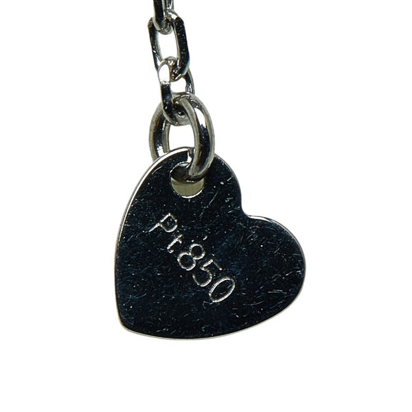 ノーブランド Pt900 プラチナ Pt850 プラチナ アウイナイト0.06ct ダイヤ0.26ct ペンダントネックレス レディース no brand 【中古】