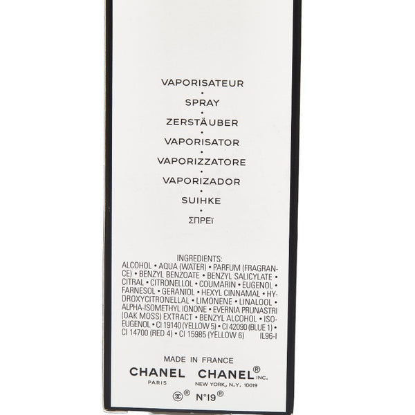 シャネル オードトワレ No.19 100ml 香水 クリア ガラス レディース CHANEL 【中古】