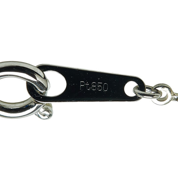 Pt900 プラチナ Pt850 プラチナ ダイヤ0.097ct ダイヤ0.01ct プチ ペンダントネックレス レディース 【中古】