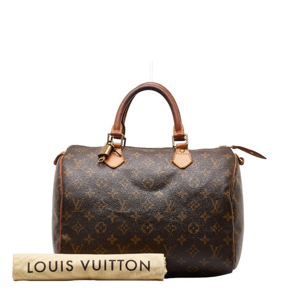 ルイ ヴィトン モノグラム スピーディ25 ミニボストンバッグ ハンドバッグ M41528 ブラウン PVC レザー レディース LOUIS VUITTON 【中古】
