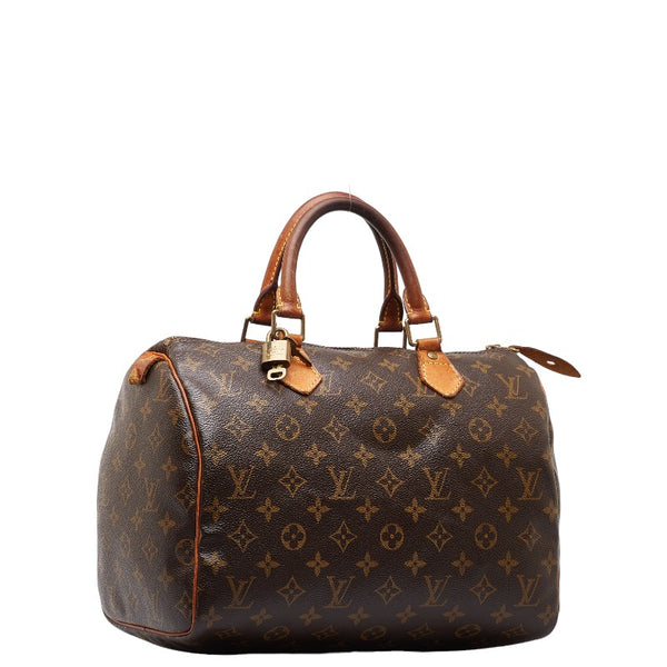 ルイ ヴィトン モノグラム スピーディ25 ミニボストンバッグ ハンドバッグ M41528 ブラウン PVC レザー レディース LOUIS VUITTON 【中古】