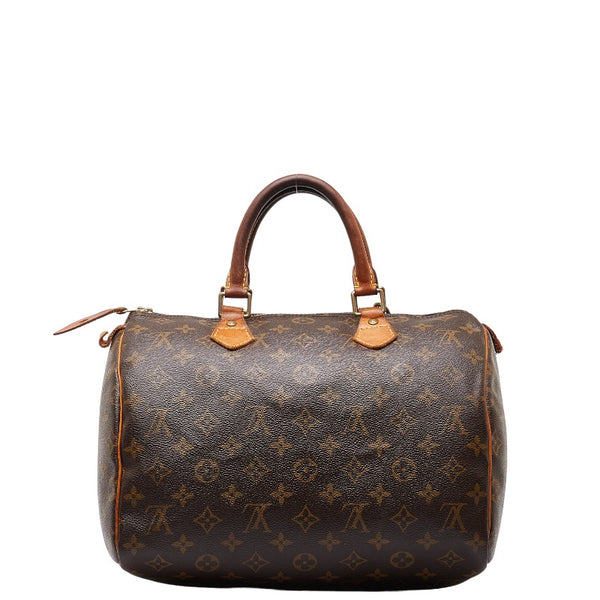 ルイ ヴィトン モノグラム スピーディ25 ミニボストンバッグ ハンドバッグ M41528 ブラウン PVC レザー レディース LOUIS VUITTON 【中古】