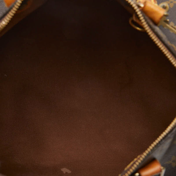 ルイ ヴィトン モノグラム スピーディ25 ミニボストンバッグ ハンドバッグ M41528 ブラウン PVC レザー レディース LOUIS VUITTON 【中古】