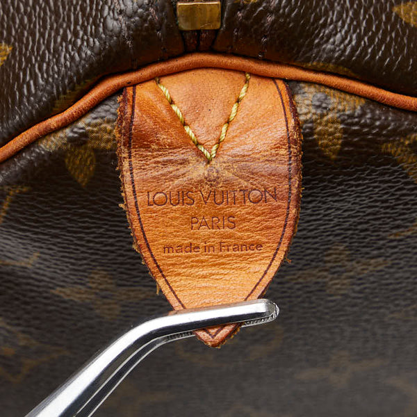 ルイ ヴィトン モノグラム スピーディ25 ミニボストンバッグ ハンドバッグ M41528 ブラウン PVC レザー レディース LOUIS VUITTON 【中古】