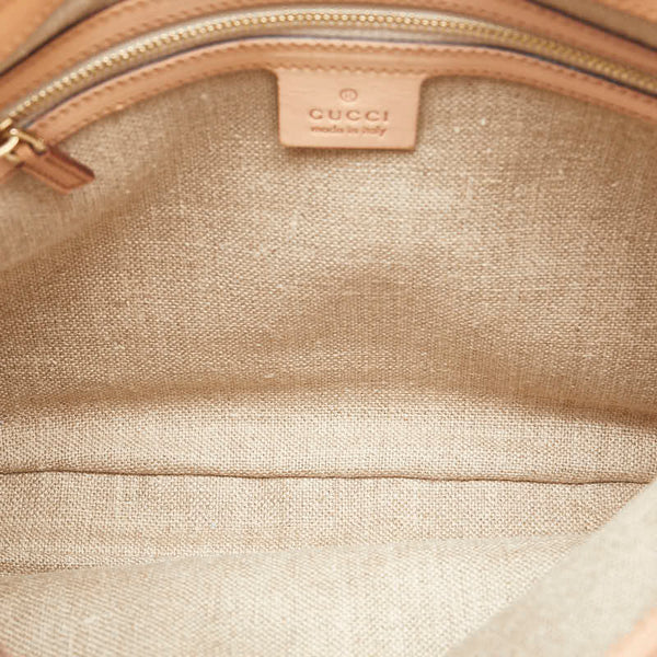 グッチ ニュージャッキー フローラ ワンショルダーバッグ ハンドバッグ 137335 アイボリー ホワイト マルチカラー キャンバス レザー レディース GUCCI 【中古】