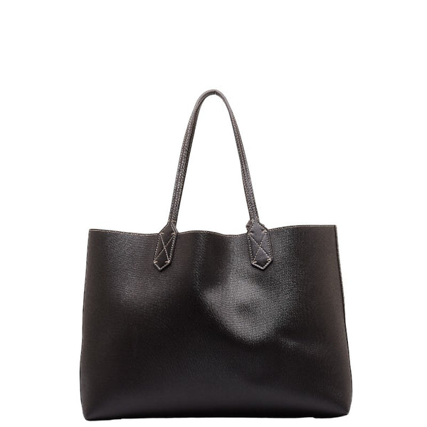 グッチ GGスプリーム リバーシブル トートバッグ ショルダーバッグ 368568 ブラウン ベージュ レザー PVC レディース GUCCI 【中古】