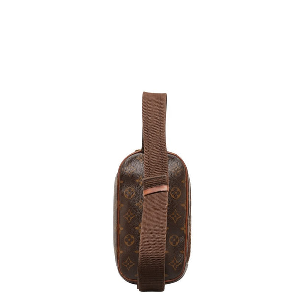 ルイ ヴィトン モノグラム ポシェットガンジュ ボディバッグ ウエストバッグ M51870 ブラウン PVC レザー メンズ LOUIS VUITTON 【中古】