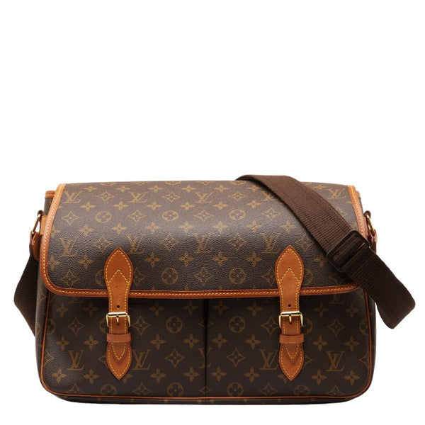 ルイ ヴィトン モノグラム ジベシエールGM ショルダーバッグ M42249 ブラウン PVC レザー レディース LOUIS VUITTON 【中古】