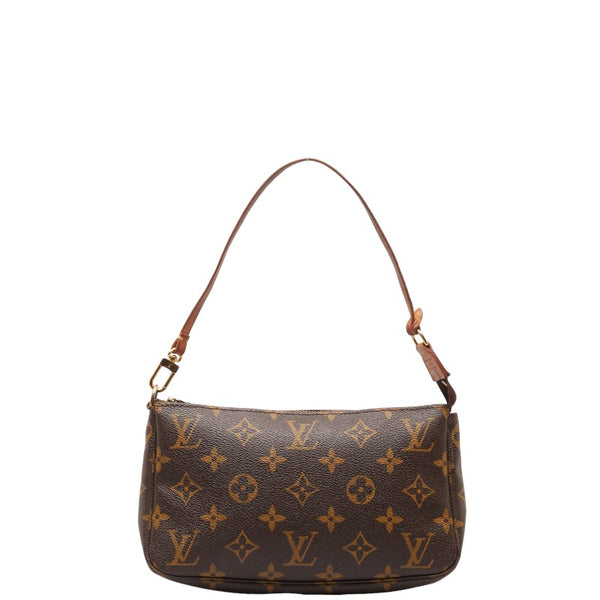 ルイ ヴィトン モノグラム ポシェット アクセソワール ハンドバッグ ポーチ M51980 ブラウン PVC レザー レディース LOUIS VUITTON 【中古】