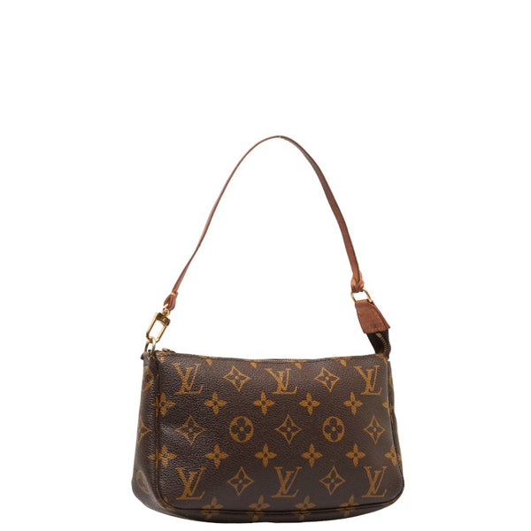 ルイ ヴィトン モノグラム ポシェット アクセソワール ハンドバッグ ポーチ M51980 ブラウン PVC レザー レディース LOUIS VUITTON 【中古】