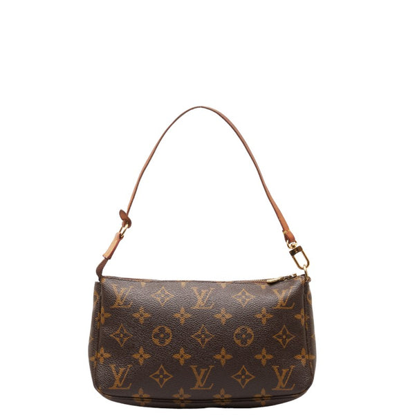 ルイ ヴィトン モノグラム ポシェット アクセソワール ハンドバッグ ポーチ M51980 ブラウン PVC レザー レディース LOUIS VUITTON 【中古】