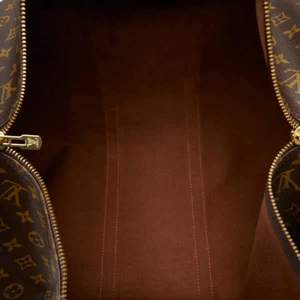 ルイ ヴィトン モノグラム キーポル55 ボストンバッグ トラベルバッグ M41424 ブラウン PVC レザー レディース LOUIS VUITTON 【中古】